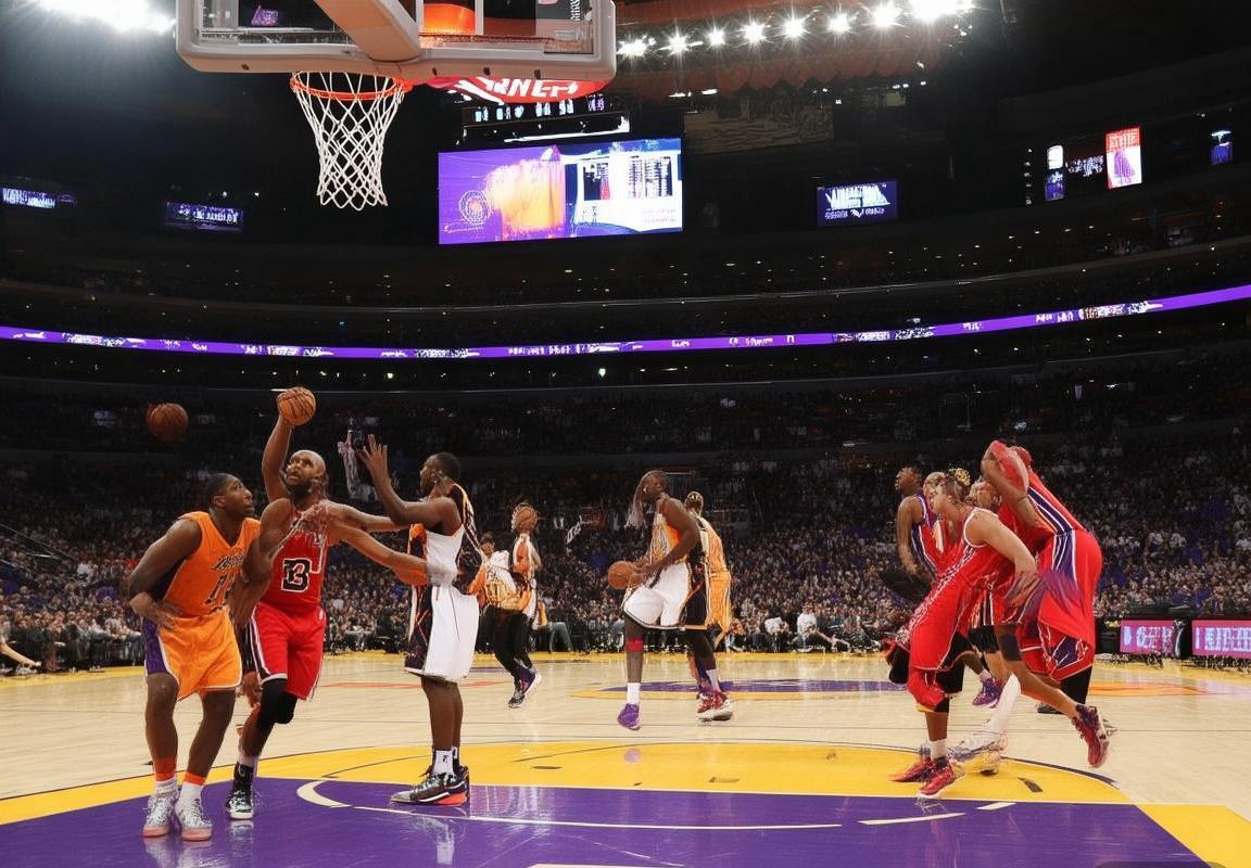 2016年斯台普斯中心：湖人老鹰快攻配合战术对决纪实(图1)